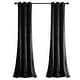 preview thumbnail 34 of 95, Porch & Den Lapeyrous Velvet Solid Room Darkening Window Curtain Panel Set