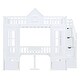 preview thumbnail 5 of 7, White Full-Over-Full Bunk Bed with Changeable Table and Drawer