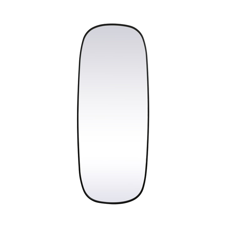 Indigo Home Metal Frame Oval Mirror 24x60 Inch
