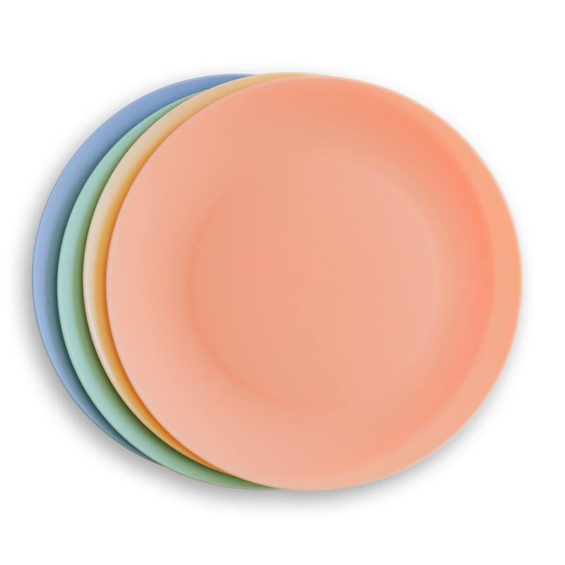 Abode Homewares Essential PP Dinner Plate - Assorted Colors - 10" - Set of 4 - 4 Piece