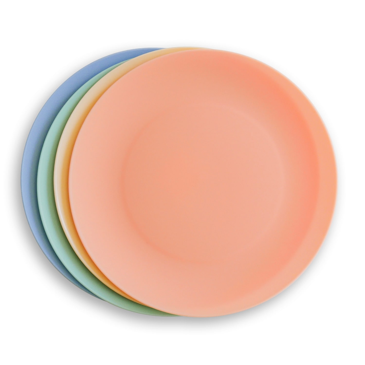 Abode Homewares Essential PP Dinner Plate - Assorted Colors - 10" - Set of 4