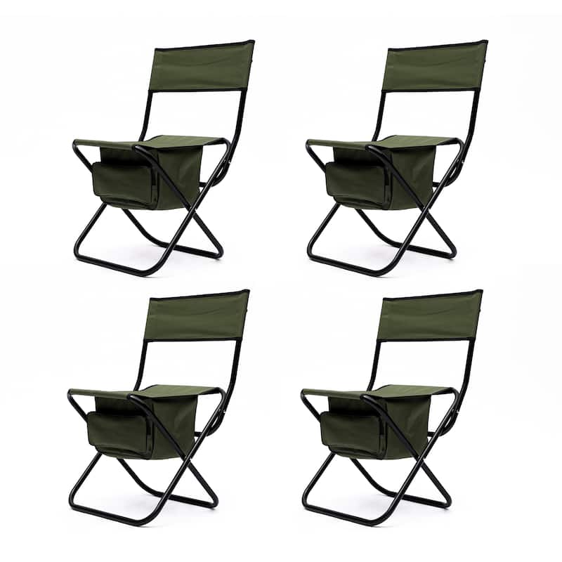 Folding Outdoor Chairs with Storage Bag (Set of 4)