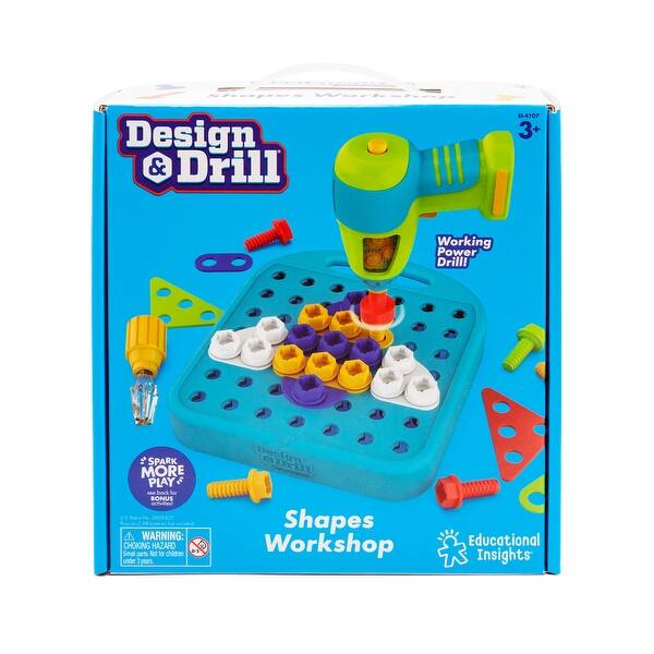 slide 2 of 5, Educational Insights Design & Drill Shapes Workshop Multi - Kids