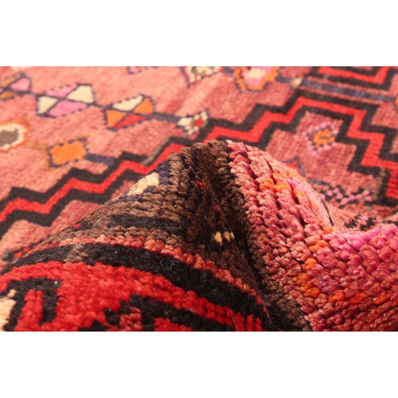 ECARPETGALLERY Hand-knotted Melis Vintage Red Wool Rug - 4'6 x 6'6