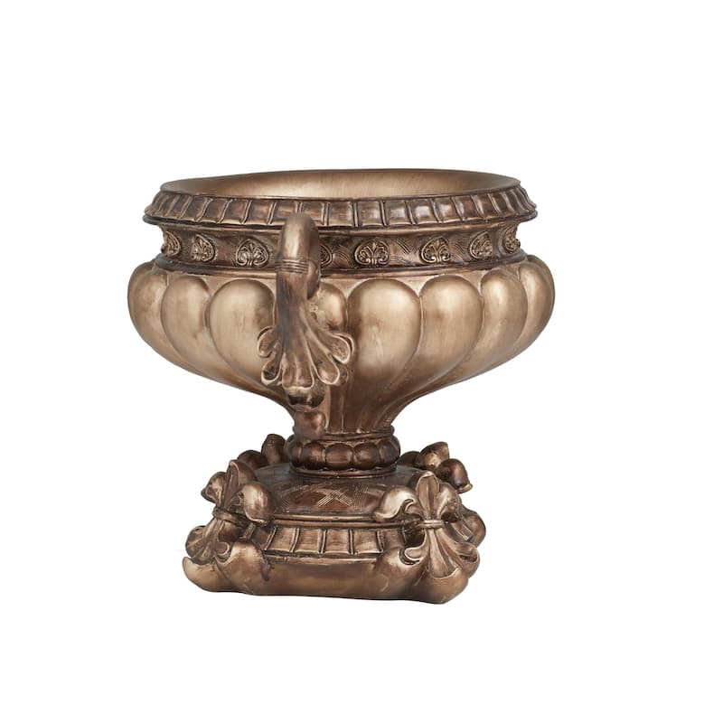 Polystone Ornate Decorative Bowl - Bronze - Roche River Decor