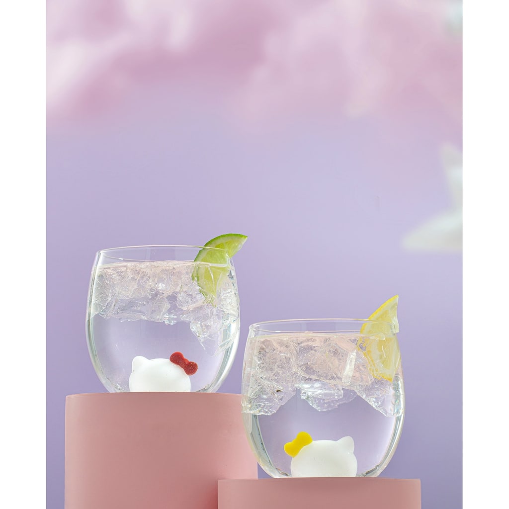 Hello Kitty® and Mimmy 3D Icon Short Drinking Glasses - 13.5 oz - Set of 2