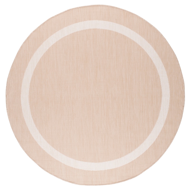 Beverly Rug Modern Bordered Indoor Outdoor Rug, Outside Carpet for Patio, Deck, Porch