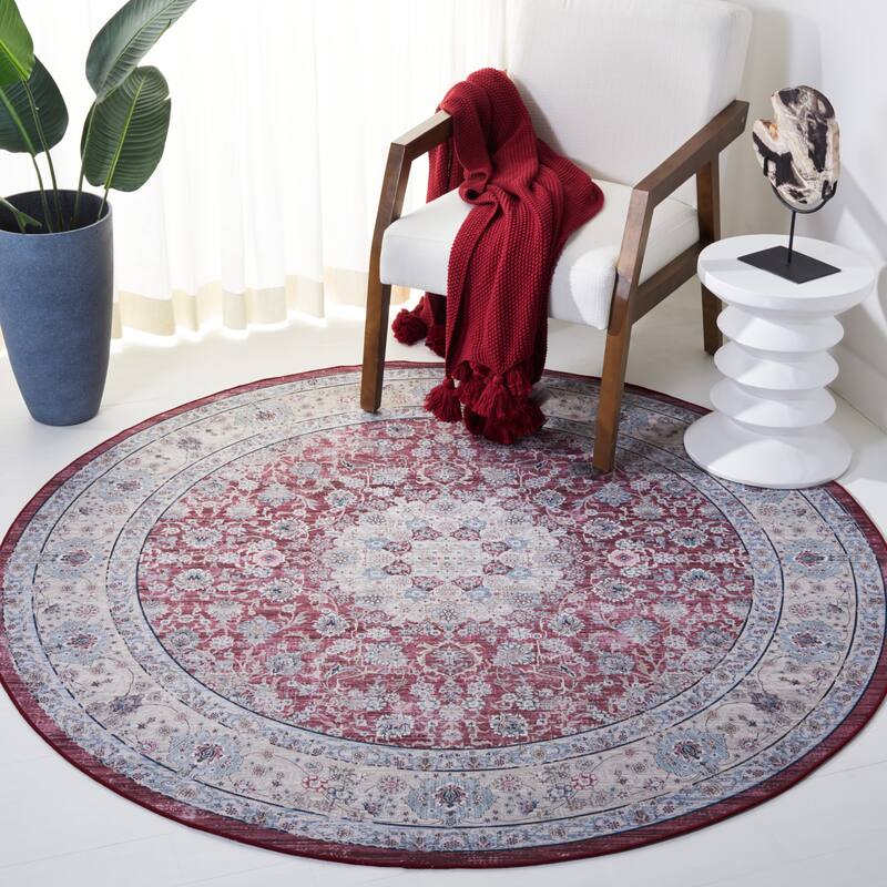 SAFAVIEH Tucson Machine Washable Slip Resistant Izora Traditional Rug