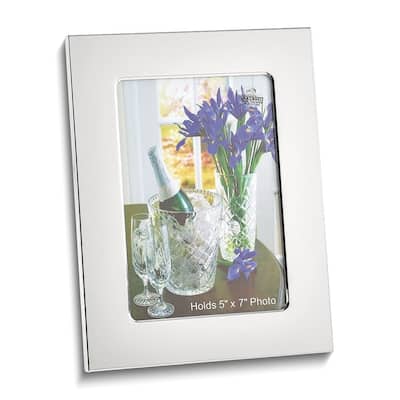 Curata Nickel-Plated Polished 5x7 Photo Frame