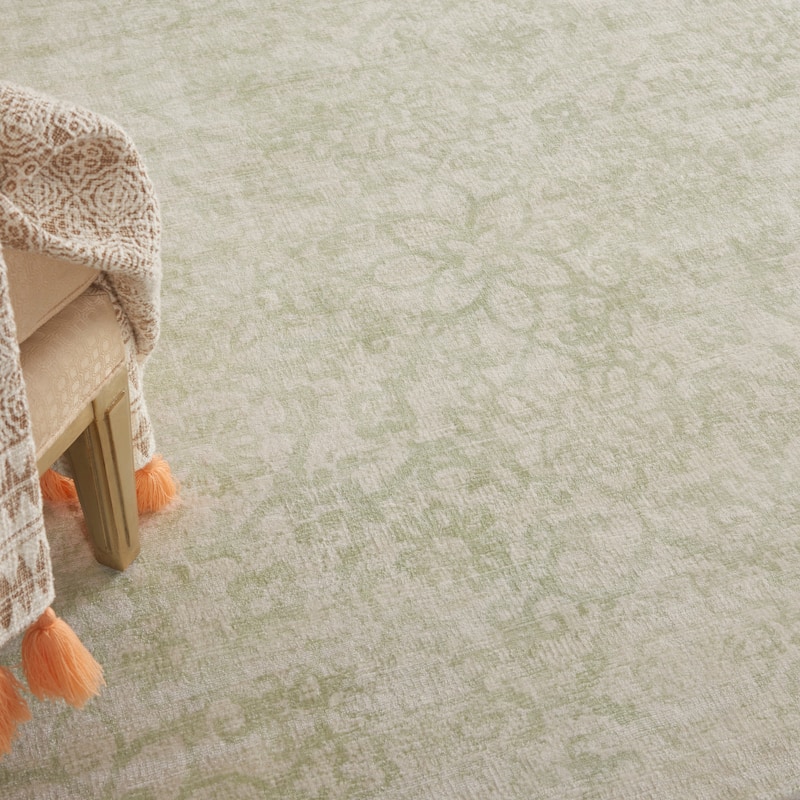 Desert Skies Damask Floral Vintage Area Rug