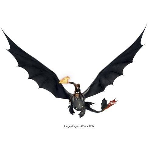 Shop Roommates Rmk2509gm Variable Sized How To Train Your Dragon 2 Hiccup And Tooth Overstock 18592096