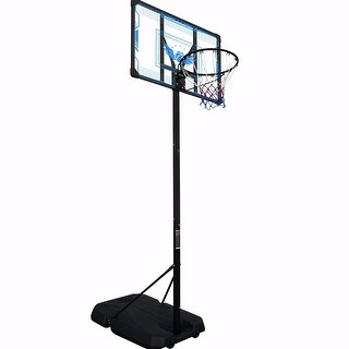 Adjustable Portable Basketball Hoop with Durable Base & Wheels