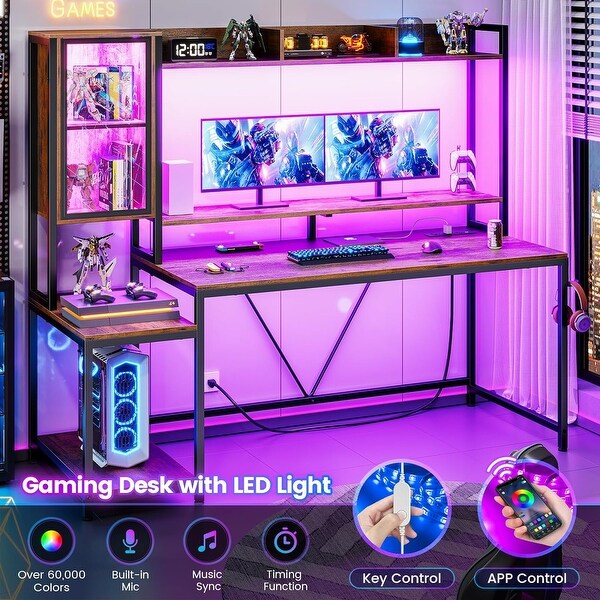 Desk with built in lights on sale