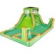 preview thumbnail 11 of 18, Sunny & Fun Four Corner Inflatable Water Slide Park Kids - Green