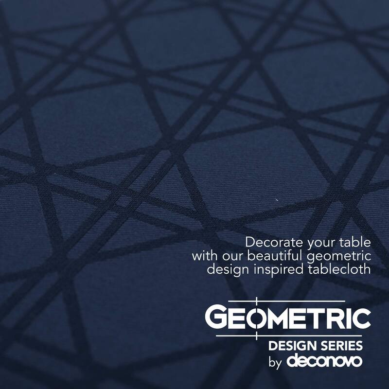 Geometric Jacquard Tablecloth Wrinkle Water Resistant Spill-Proof