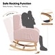 preview thumbnail 44 of 80, HOMYKA 28" Wide Rocking Chair for Nursery