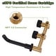 preview thumbnail 11 of 20, Solid Brass 2-Round Knob Handle Wall Mounted Bathroom Faucet
