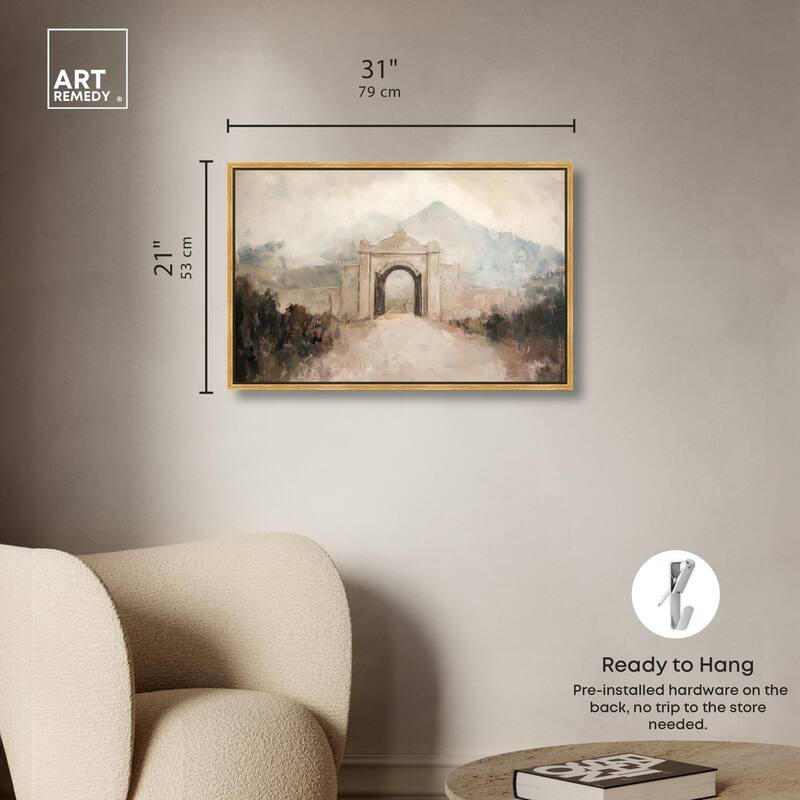 Stone Arch Canvas by Art Remedy