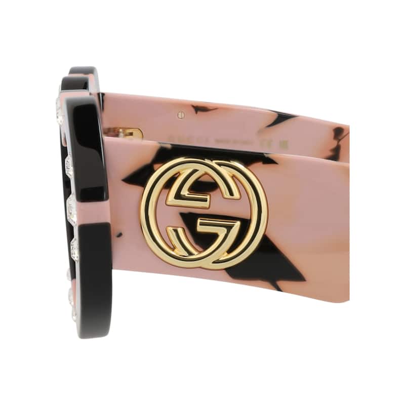 Gucci Cat Eye-Frame Recycled Acetate Sunglasses - Black Havana Red