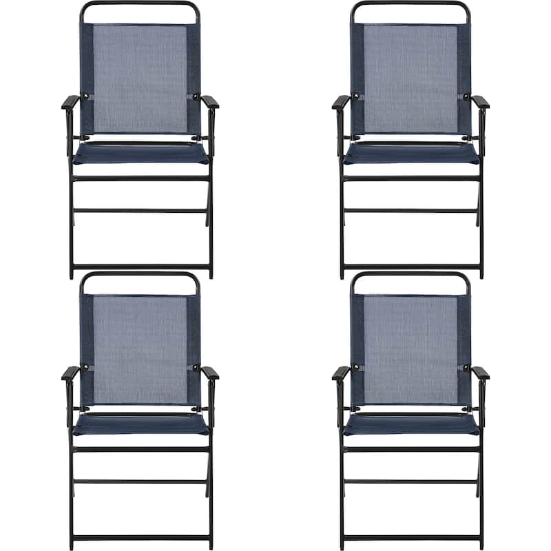 Yaheetech 4pcs Folding Dining Chairs All-weather Folding Lawn Chairs