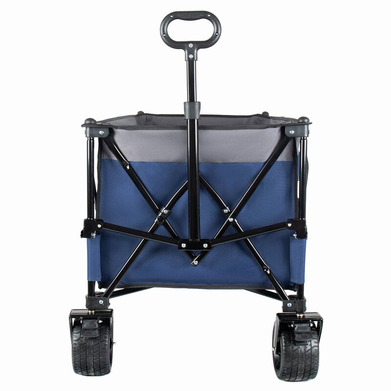 51"Extended Heavy-Duty Foldable Utility Wagon,480lbs,Patented Ultra-Stable Frame,1:6 Space-Saving Fold,Portable and Collapsible