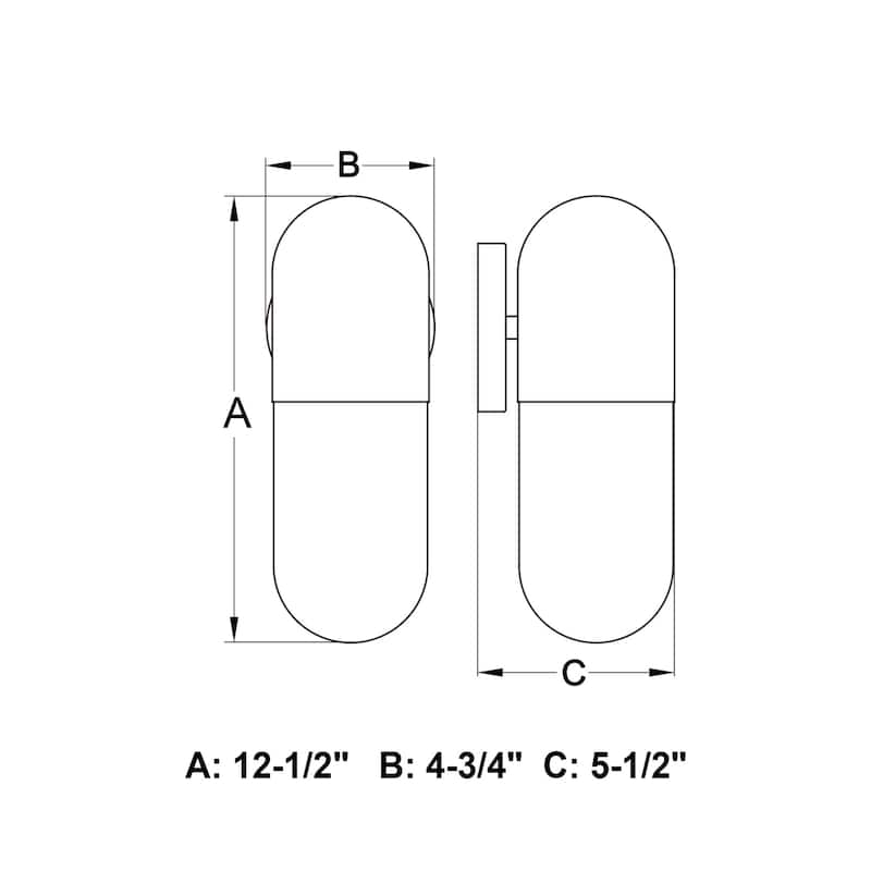 Vaxcel Lighting T0758 13" Tall Outdoor Wall Sconce