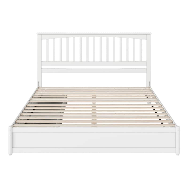 Everett Platform Bed with Panel Footboard and Storage Drawers
