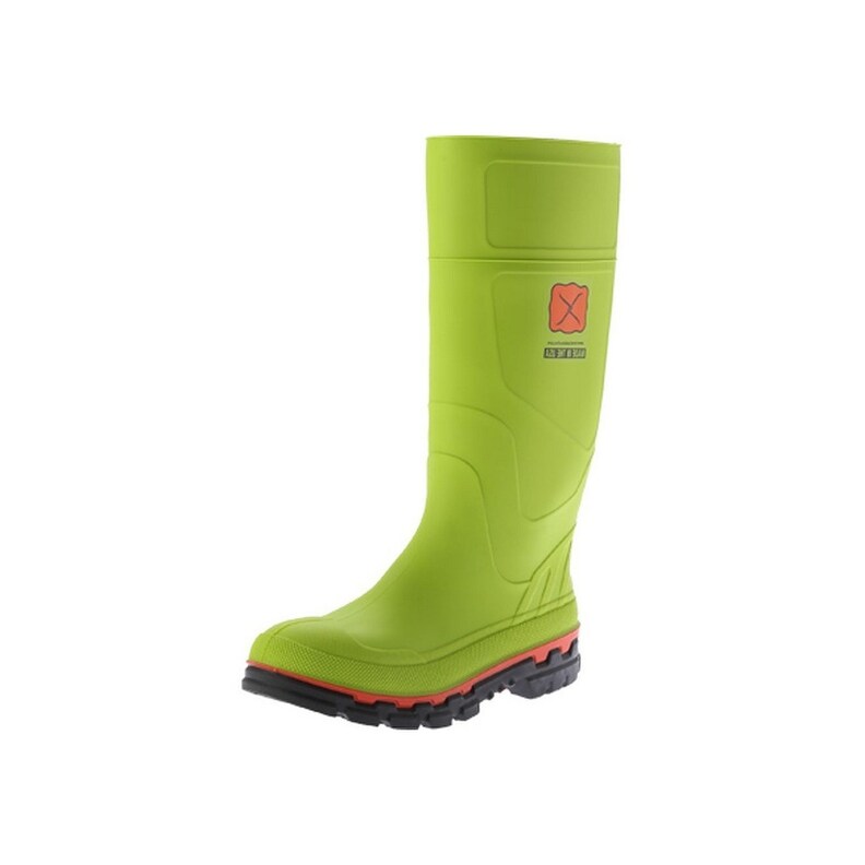 lime green steel toe boots