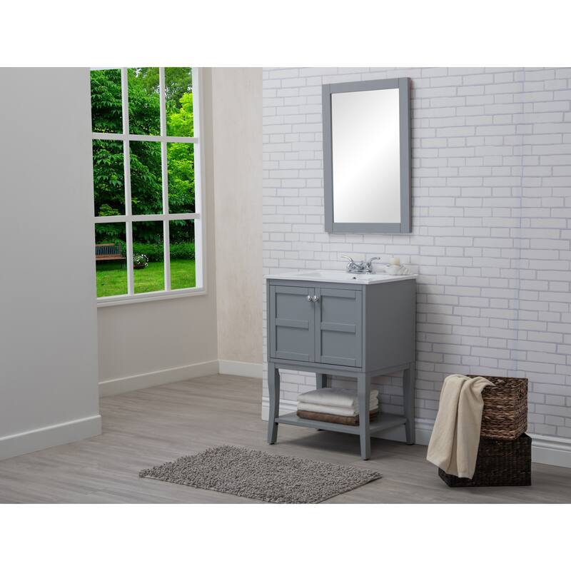 Elegant Lighting VF2101 Mason 24" Free Standing Single Basin Vanity