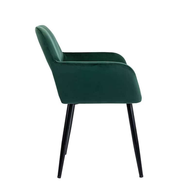 Porthos Home Giana Velvet/ Steel Dining Chairs (Set of 2)