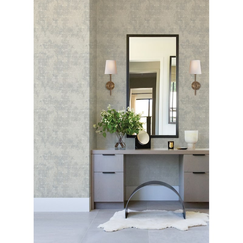 A-Street Prints Odell Light Blue Antique Tiles Wallpaper