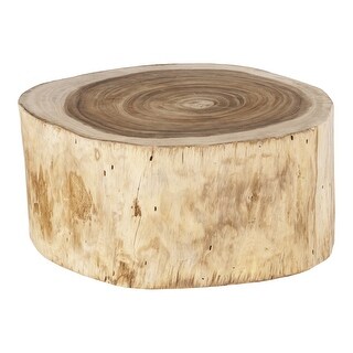 Aurelle Home DeeAnn Rustic Tree Trunk Coffee Table - Bed Bath & Beyond ...