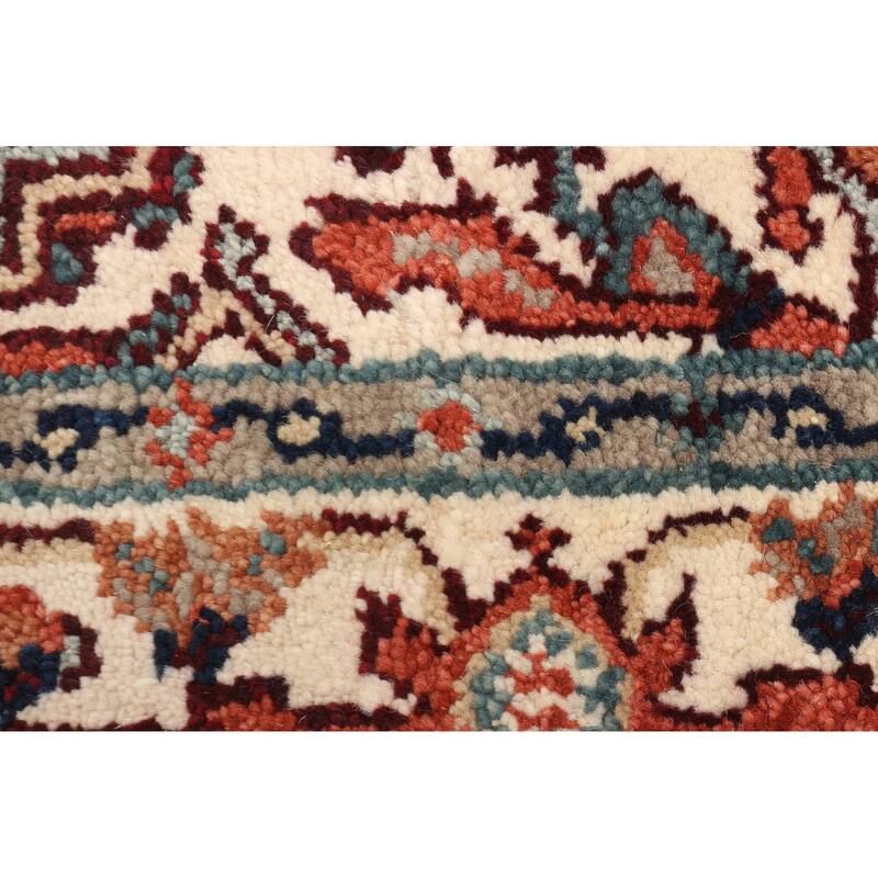 ECARPETGALLERY Hand-knotted Serapi Heritage Light Blue Wool Rug - 4'0 x 5'10