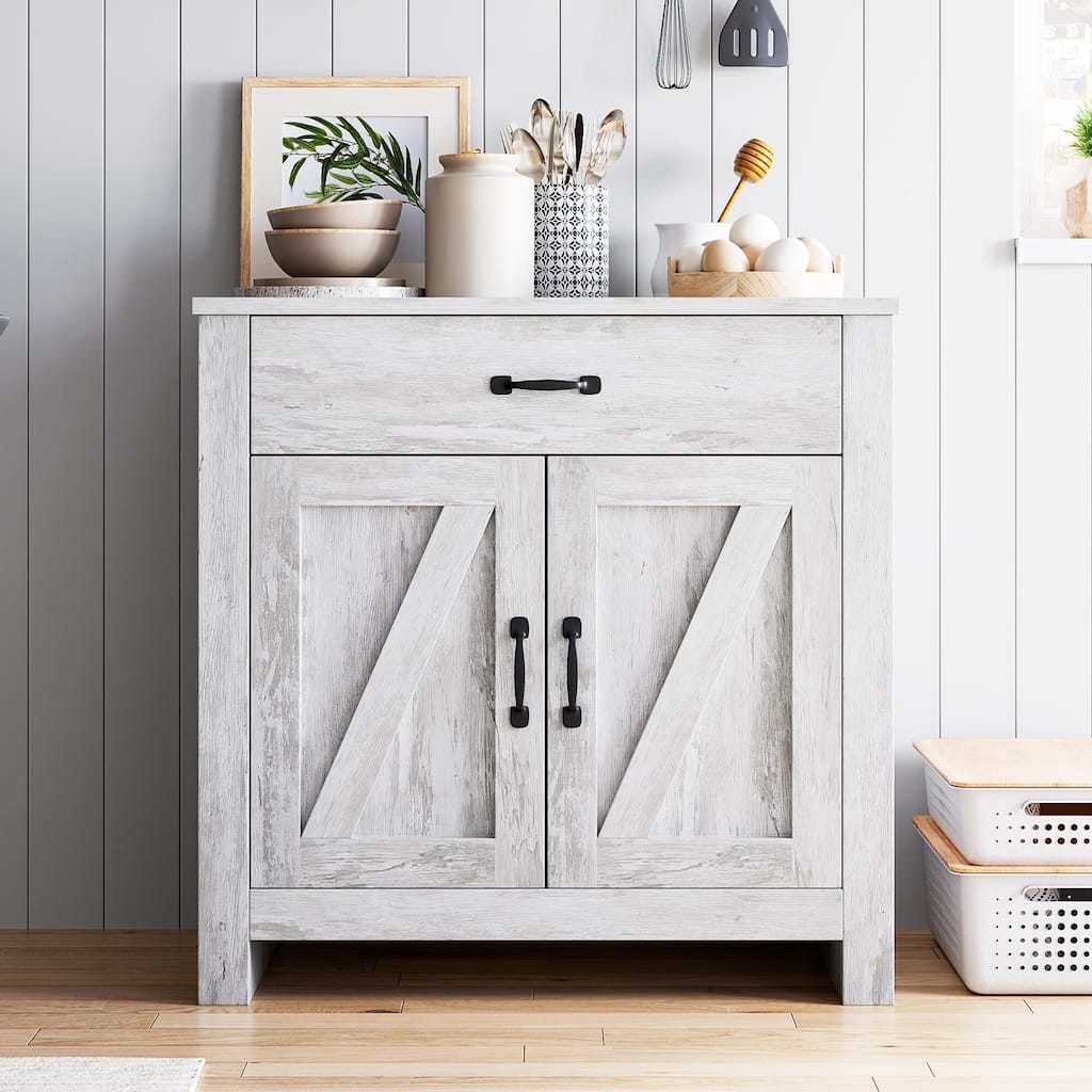Kitchen Pantry Storage Cabinet with Microwave Stand