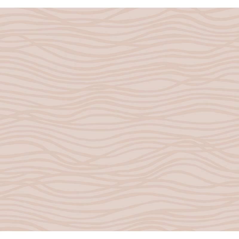 A-Street Prints Galyn Rose Gold Pearlescent Wave Wallpaper