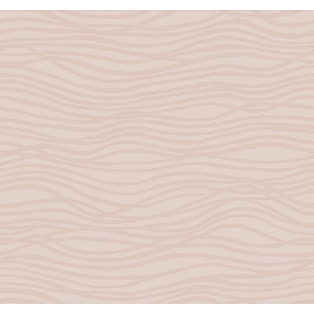 A-Street Prints Galyn Rose Gold Pearlescent Wave Wallpaper