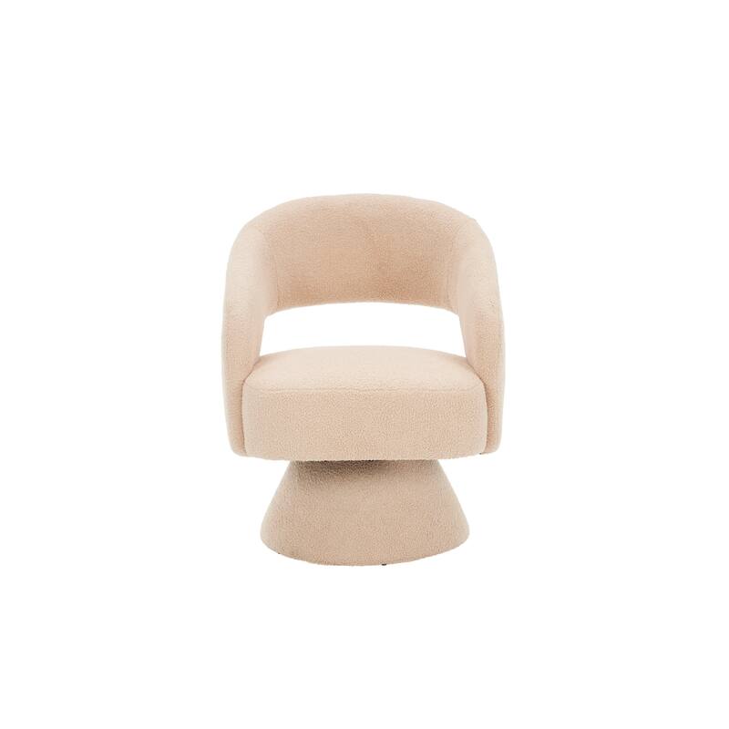 Swivel Accent Chair, Modern Luxury Accent Chair, Comfy Round Armchiars, 360 Degree Swivel Barrel Chairs for Living Room