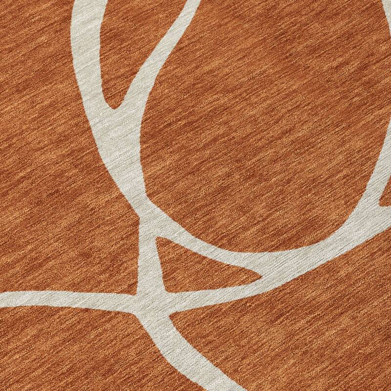 HomeRoots Abstract Transitional Rectangle Outdoor Rug