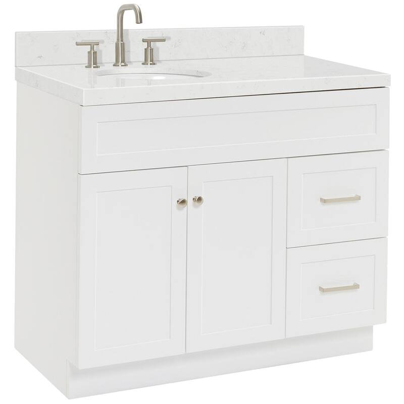 Ariel F042SLCQOVO Hamlet 42" Free Standing Single Basin Vanity Set