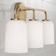 preview thumbnail 2 of 11, Lawson 3-light Bath/ Vanity Fixture w/ Soft White Glass