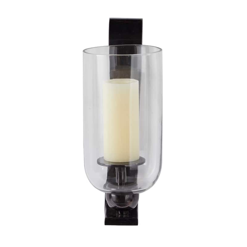 Stylish Aluminum Metal Single Candle Wall Sconce - Silver, Black, Gold