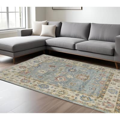 HomeRoots Floral Bohemian Rectangle Area Rug - 144.00 in. x 108.00 in. x 0.40 in.