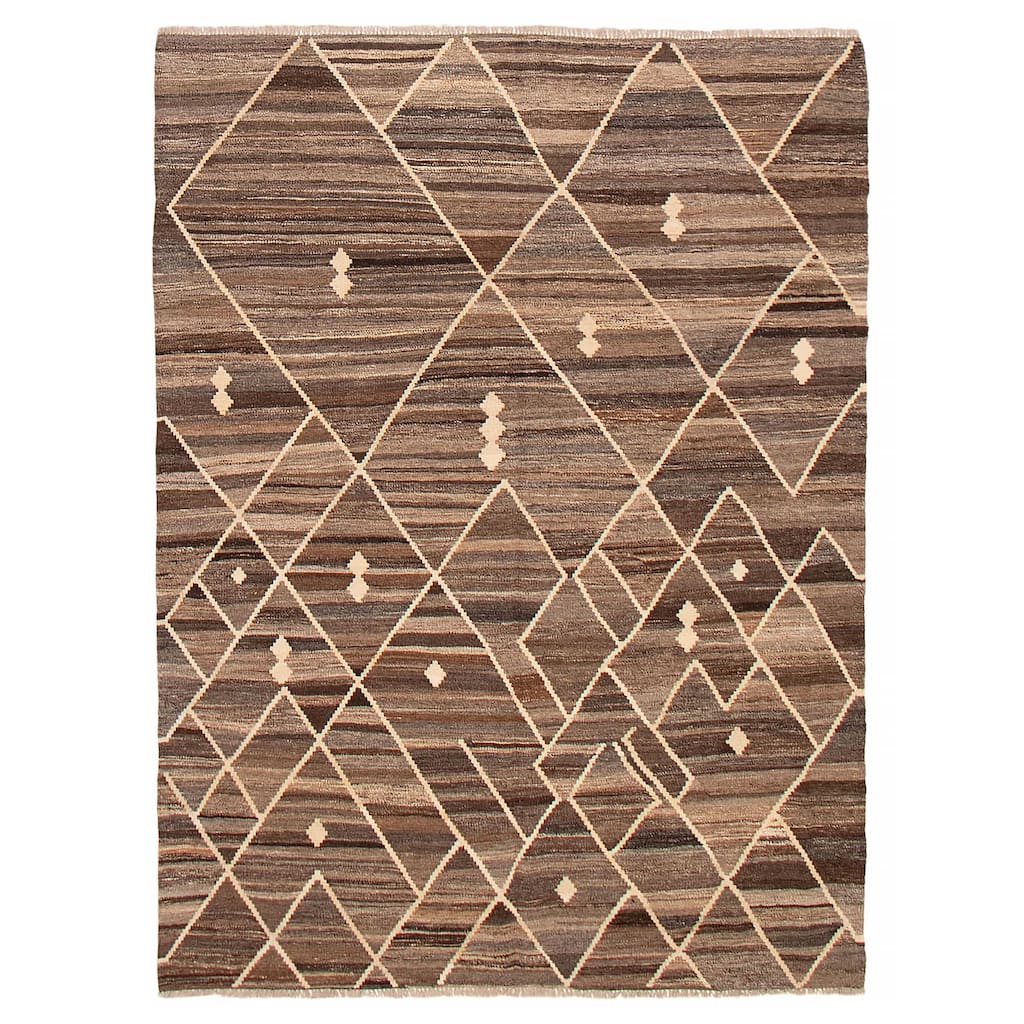 Sivas Brown Kilim 5'11" x 7'10" - 5'11 x 7'10