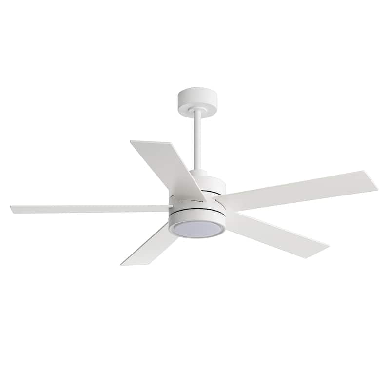 52-IN LED Ceiling Fan with Light Kit and Remote- 5 Blades