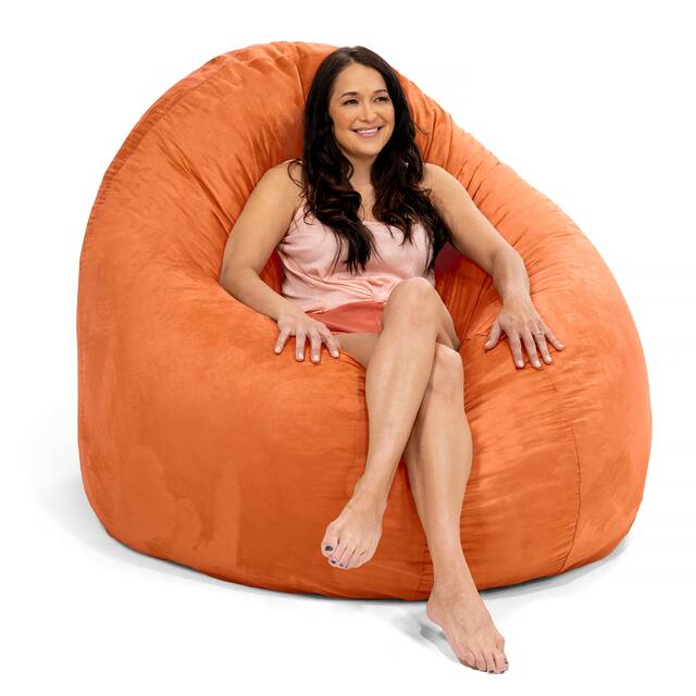 Jaxx 6' Cocoon Bean Bag Sofa Overstock 6300627