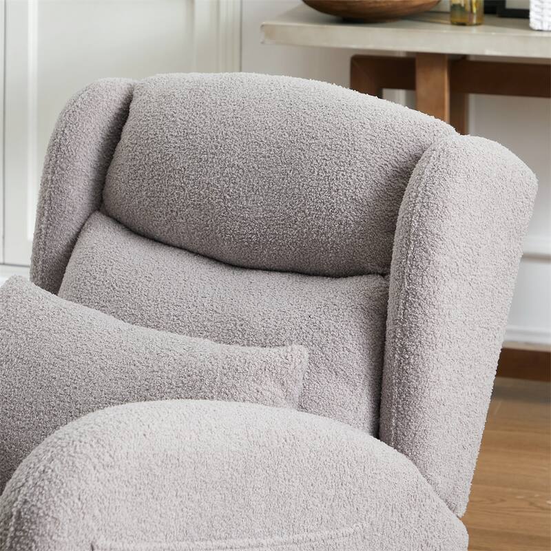 Modern Accent High Backrest Living Room Lounge Arm Rocking Chair