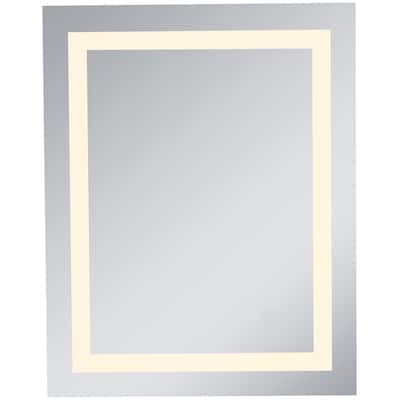 Elegant Lighting Nova 30" x 24" 3000K LED Mirror with Defogging System