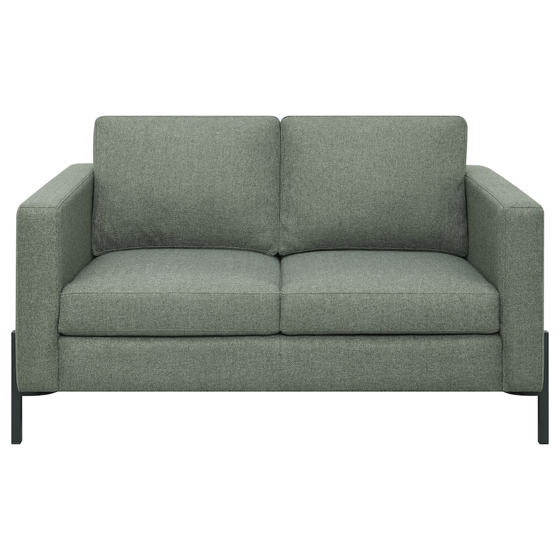 Tilly Transitional Upholstered Track Arm Loveseat