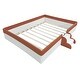 preview thumbnail 7 of 8, Upholstered King-Size Daybed Frame with Fence and Stairs