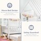 preview thumbnail 5 of 10, Costway Twin Size House Bed with Trundle Fence Decor Wooden Windows
